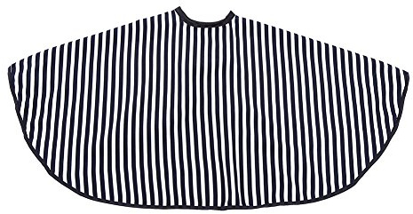 Folany Soft Cloth Hair Cutting Barber Cape Salon Gown Bib, Apron Vertical Stripes Short Hair Cutting Cape, Adult/Kids for Barbershop