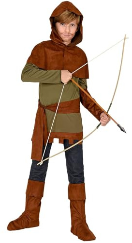 W WIDMANN MILANO Party Fashion - Kinderkostüm Robin of Sherwood, Mittelalter, Faschingskostüme