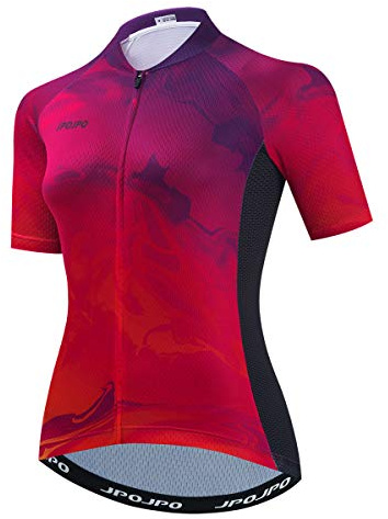 Hotlion Cykeltröja kvinnor cykeltröjor sommar cykel toppar kortärmad, CU0036, XL