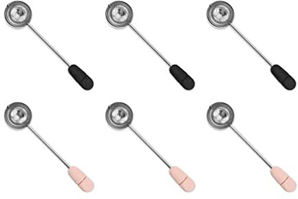6 Ensemble de Infuseur à thé en acier inoxydable boule Portable filtre à thé à mailles fines poli lavable outil à thé à Rotation à 360 degrés