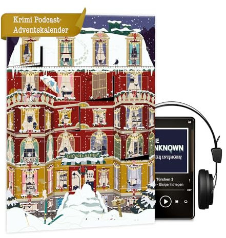 Krimi Adventskalender: Spannende Escape Room Erlebnisse, Detektiv Geschichten für Erwachsene - Das ultimative Geschenk für Podcast-Liebhaber und Krimi-Fans als Adventskalender