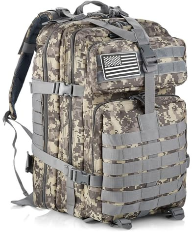 GUJOIN 50L Strapazierfähiger Nylon Wasserdichter Angeln Jagdrucksack Outdoor Militär Rucksäcke Taktische Sport Camping Wandertaschen