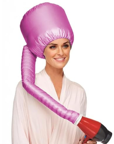 Clyhon 1 Pezzi Caschi Per L'asciugatura,Cappuccio Per Asciugacapelli, Casco Per Asciugacapelli, Cuffia Riscaldata Per La Cura Dei Capelli per Asciugatura, Acconciatura, Arricciatura