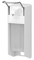 Dispenser per sapone e disinfettante per le mani, 500 ml, dosatore di sapone, erogatore a gomito, pompa di sapone in alluminio, igienico, disinfettante, modello da parete (anche per sapone)