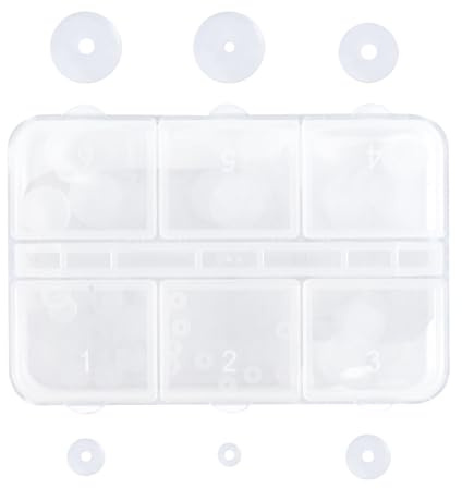 60 Stück Anti Wildfleisch Disc Aus Silikon,Transparent, Gemischte Größen | Wildfleisch Piercing für Ohrstecker,Weich Und Hautfreundlich,Hilft Reibung Zu Mindern Und Druckstellen Vorzubeugen