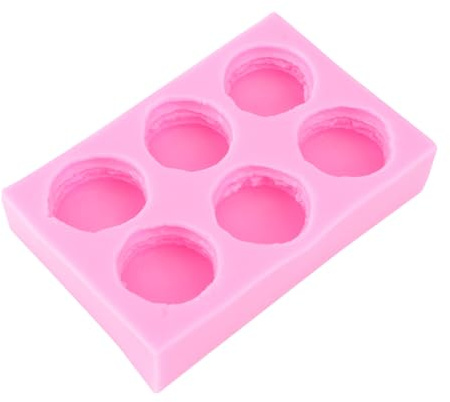FELTECHELECTR Cavity Silicone Macaron Mold Non-stick Fondant Moulds for Cake Decorating Versatile Bakeware for Chocolates Soap and More Baking Tools for Creative Treats