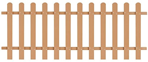 ShGaxin Lattenzaun, Zaunelemente, Steckzaun, Teichzaun, Zaun Garten, Sicherheitszaun, Gartenzaun, Zäune Für Garten, WPC 200 x 80 cm