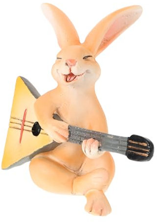 RORPOIR Vintage Rabbit Ornaments Cute Bunny Statue Adorable Animal Ornaments for Home Living Table Decorations for Dining