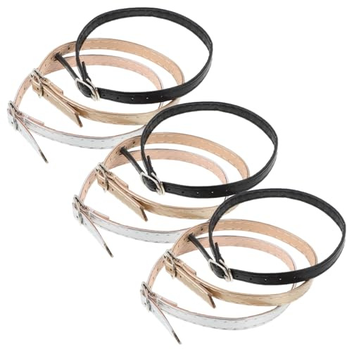 Ipetboom Sangles Réglables Antidérapantes Pour Talons Hauts Femme 3 Paires Accessoires Amovibles En Pu Pour Chaussures Habillées Sandales Et Bride De Cheville Élégante