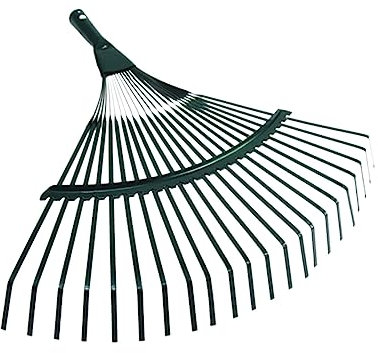 ibasenice 2pezzi Rastrelli Foglie Da Giardino Manico Legno Denti Resistenti Per Pulizia Prato e Aree Esterne
