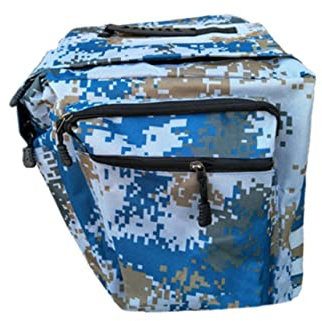 JOINPAYA Camouflage Fahrradtasche Großpackung Gepäckträgertasche Fahrrad Rücksitz Tasche Mit Seitentaschen Tragegriff Für Mountainbike Radfahren 23.62X11.81X11.81In