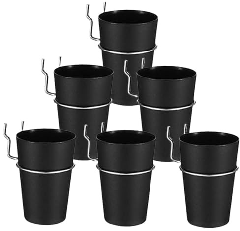 Yardenfun 6 Juegos Porta con Anillo para Tablero Perforado Organizador de Banco Taller con Ganchos Accesorios Duraderos para Almacenamiento Sala de Manualidades