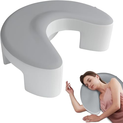 OCPO HOME Cuscino per Dormire di Lato, Cuscino Ergonomico Cervicale, Cuscino Ergonomico in Memory Foam per Chi Dorme Sulla Pancia, Sul Fianco e Sul Schiena, con Federa Lavabile
