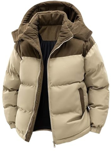 Générique Doudoune Homme Vetement Homme Hiver Blouson Vêtements De Randonnée Doudoune Longue Fine Jacket Veste Mi Saison Capuche Parka a Matelassée Chauffante Duvet Plume Blousons Avec Travail,XL
