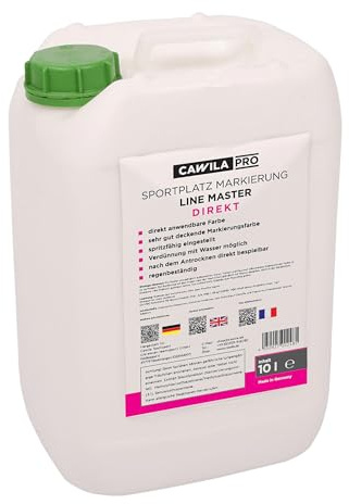 Cawila LINE Master Rasenmarkierungsfarbe DIREKT | weiß | 10 Liter Rasenmarkie Weiss, OneSize Ohne Geschlecht