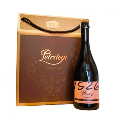 Sidra Natural Espumosa Petritegi Aparduna Extra Seca – Método Tradicional de Segunda Fermentación en Botella – Burbuja Fina, Sabor Fresco y Equilibrado – 7% vol. alc. (Degustación Espumosos)