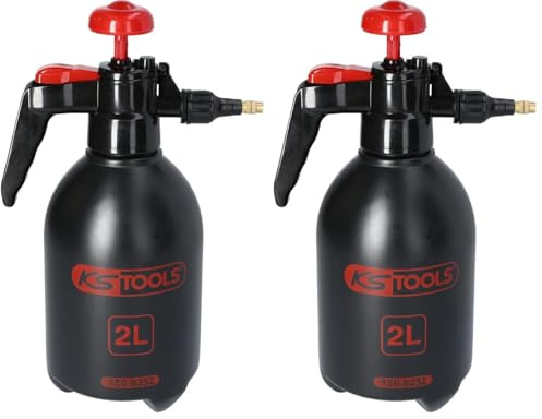 KS Tools - 150.8252 - Pulvérisateur à Pression 2L - brumisateur d'eau - Usage Domestique et Industriel (Lot de 2)
