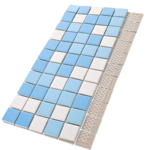 POPETPOP Carrelage de Réparation en Céramique pour Piscine et Sol, Installation Facile, Rénovation de Surface, pour Intérieur et Bord de Piscine