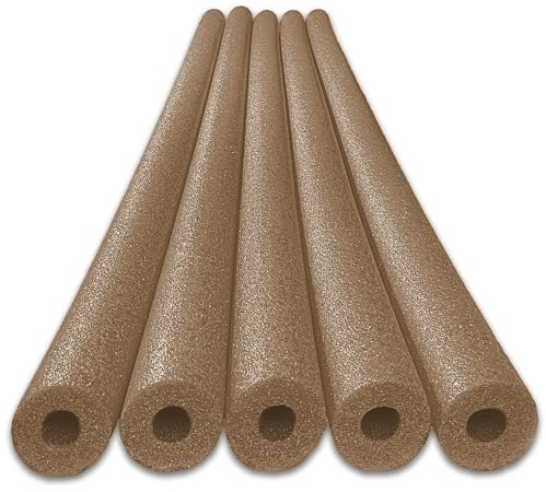 Oodles of Noodles Deluxe Rainbow Pool Noodles Foam - Pack of 5-48 inch x 2.5 inch Multi-Purpose Foam Tubes, Pool Noodles Bulk Floats for Pool, Exercise, Crafts, Padding, Insulation & More