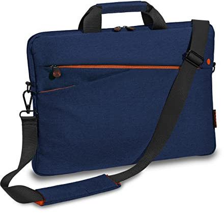PEDEA borsa per PC portatile Fashion Borsa per notebook fino a 15,6 pollici (39,6 cm) borsa con tracolla, blu