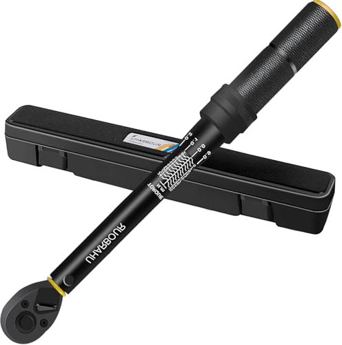 Uharbour Clé Dynamométrique Velo, Clé Dynamometrique 1/4 3-25Nm, Clé Dynamométrique de Précision ±3% Avec Tête Réversible 72T, Clé Dynamométrique pour Vélo de Route et Vtt