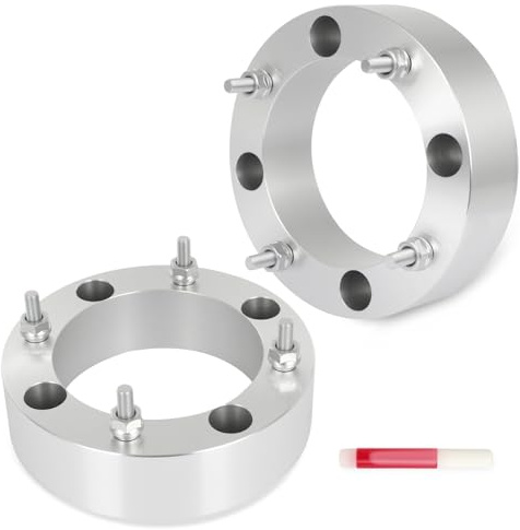 SCITOO 2 Stück 5,1 cm Spurverbreiterungen 4 x 156 bis 4 x 156 mit Bolzen 3/8 Zoll x 24 Bohrung 131 mm, kompatibel mit Polaris Sportsman XP 850 2011–2013