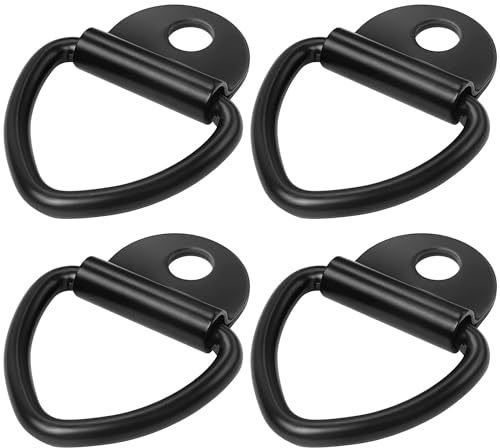 Greluma 4 STK Zurranker, robuste V-Ring-Schrauben aus Stahl, Zurrringe für LKW, Anhänger, Fracht, Lager, Boot