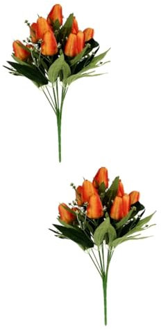 PRETYZOOM 2stücke Künstliche Tulpenblütenstrauß Für Home Dekoration Eleganter Fake Bouquet Für Hochzeiten Und Bürogestaltung Pflegeleicht Und Lebendig Geschenkidee