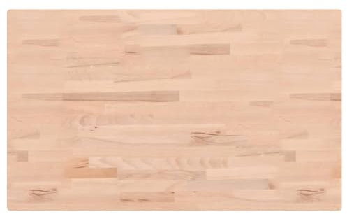 Massivholz Tischplatte Rechteckig Massivholzplatte Schreibtischplatte Holz Platte Ersatztischplatte Holzplatte für Heimwerker, Arbeitsplatten & Tische, 100x60x1,5 cm Massivholz Buche