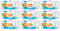 Acan Tradineur - Pack de 9 Paquetes de Toallitas húmedas para bebé Baby Cream - Incluye 80 Unidades por Paquete - Material Natural - Incluye Tapa.