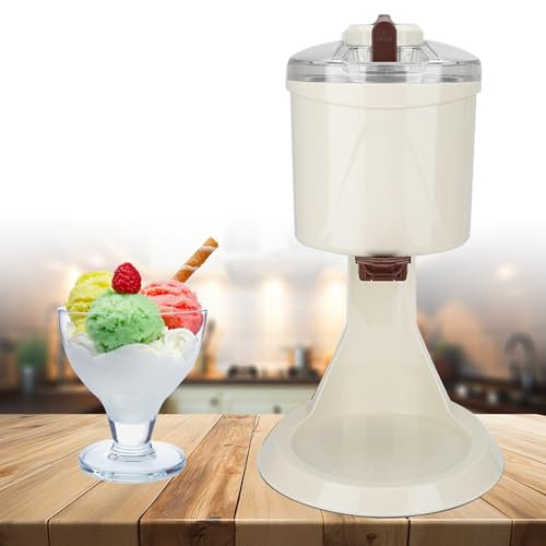 JJENXYYDS Ice Cream Makers for Home,Soft Serve Ice Cream Machine,Simple Easy to Clean Ice Cream Maker Dispenser,Ice Cream Machine Small Children's for Restaurant Cafe