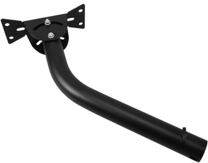 Veemoon Installation Bracket Kit for Outdoor Tv Antenna and Weather Station Accessories Adjustable j Shaped Tv Antenna Pole Brackets for Wall Roof Mounting Rv Includes Screws for Secure Fi