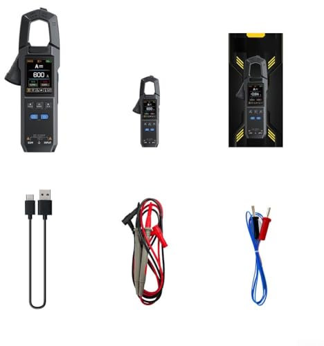 Oniissy DMC-100 DC AC Current Clamp Meter 10000 Count Digital Multimeter 600A,for Measuring AC DC Voltage Current Temperature(with)