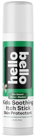 Hello Bello Kids Soothing Itch Stick, 0.5 oz, Skin Protectant with Calendula and Peppermint Oils, for Insect Bites and Rashes