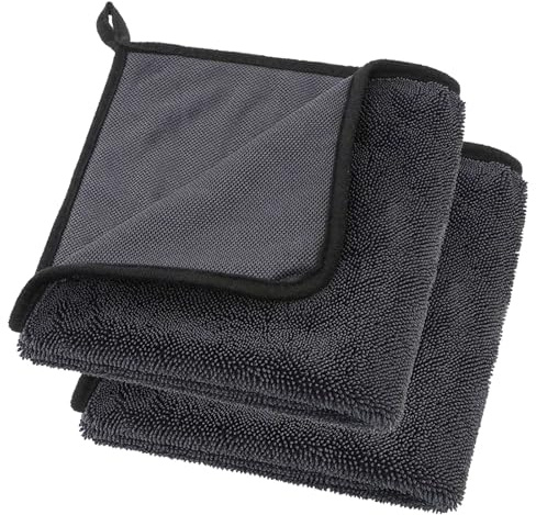 Thickened Bathroom Drying Cloths Super Absorbent Towels,2PCS 40x40cm | Dense plush moisture-wicking wipes; streak-free lint-less shine; multi-surface cleanup for car window shower kitchen