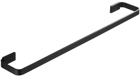 Usopu Messing Handtuchhalter, Schwarz Matt Handtuchständer Wandmontage Handtuchstange