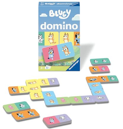 Ravensburger Bluey Dominoes Game For Kids Age 3 Years Up - 2 to 4 Players