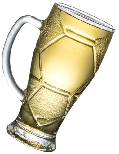 BAZEITFLOW Copa de Cerveza de Vidrio Transparente con Gran Capacidad Vaso Reutilizable para Cerveza y Bebidas Frías para Fiestas Deportivos