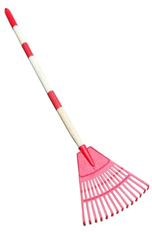 Sionhiuo Rastrello per Foglie da Giardino a 14 Denti - Rastrello Da Giardino Per E Foglie | Scopa con Manico Ergonomico per Paesaggio Campeggio Esterni Ghiaia Prato Inglese