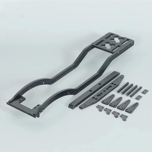 For Axial For SCX10 For Leaf D90 TF2 B5 1/10 Metal For Chassis Set With Rails Shock Towers For Spring Mounts Upgrade RC Crawlers Models Parts