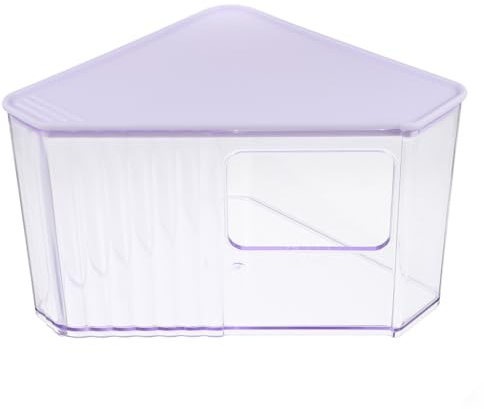 HAPINARY Toilette per Criceti e Sabbiera in ABS Resistente, Vasca da Bagno 2 in 1 per Piccoli Animali Riduzione Odori, Lettiera e Bagno di Sabbia per Gabbie di Criceti e Cincillà