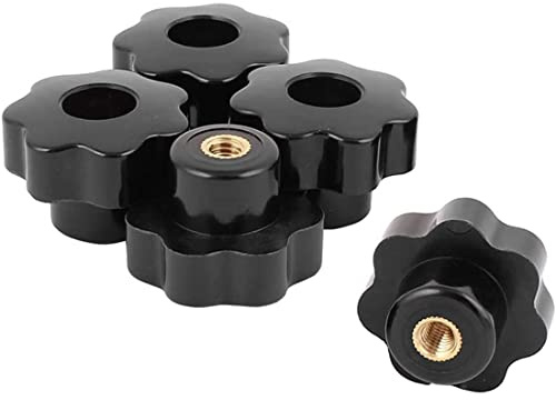 Haobase 5 Stücke M6 x 32 mm Innengewinde Durch Loch Star Kopf Schraube aufspannung Knauf Grip