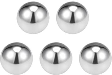 sourcing map 20mm Bearing Balls 304 Stainless Steel G100 Precision Balls 5pcs
