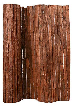 UNUS Brise-vue en écorce d'arbre 90 x 300 cm - Tapis brise-vue en écorce - Protection contre le vent - Clôture pour jardin, balcon, terrasse
