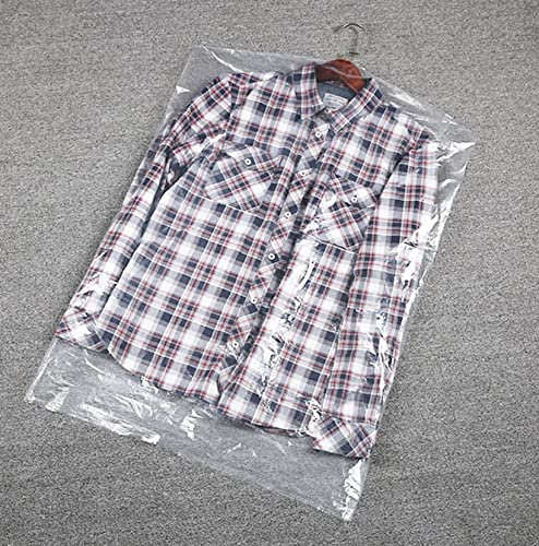 5er Set Kleiderschutzhülle Transparent | Mantelschutz durchsichtig | Kleiderfolie in der Größe [60x90cm] - 5 Stück Kleidersack | Bekleidungsschutzhüllen | Kleiderhülle | Staubschutz | Kleidungsbeutel