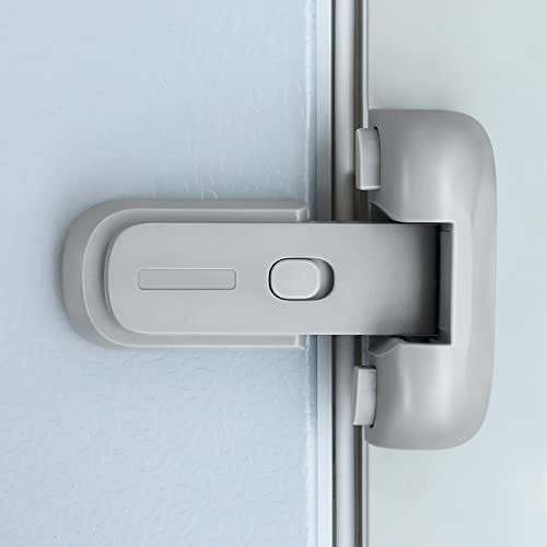 CLYMENE Child Proof Refrigerator Fridge Freezer Door Lock for Toddler/Kids