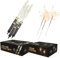 Lot de 4 Fontaines à Gateaux 1 Minute + 30 Cierge Magique 40 Secondes, Bougie étincelante Accessoire déco idéal pour anniversaire - SPARKLERS CLUB®