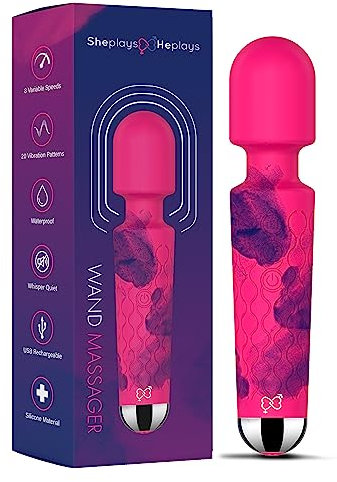 Wand Massager Adult Sex Toys Powerful Electric Wand Massager Vibrator, Dildo, Vibrators, Water-Resistant, Wireless - 20 Vibration Modes & 8 Speeds
