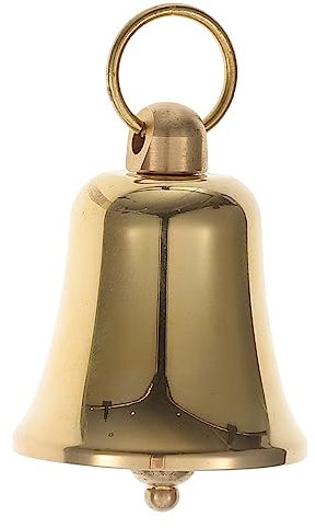 Garneck Hängende Glocke Aus Messing Vintage Für Zuhause Bastelglocke DIY-Retro-Glocke Dekoratives Windspiel Anhänger Für Fenster Tür Wand Weihnachtsdeko