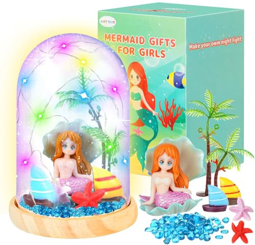 OSDUE DIY Veilleuse, Veilleuse BricolageSirènes Cadeau Jouet, Noël Decoration Cadeaux Anniversaire Kit Jardin Plantes Projet d'art Activités